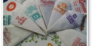 M. G. Poster Paper Napkins