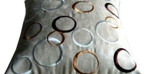 Suede Embroidered Cushions