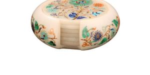 Marble Inlay Tea Coasters