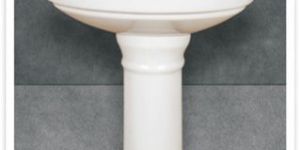 Plain Vitrosa Pedestal Wash Basin