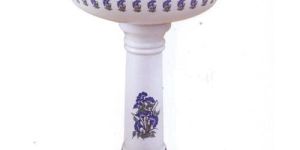 Printed Designer Pedestal Wash Basin