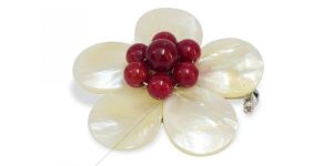 Pearl Saree Pins and Brooch