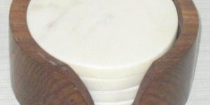 NS0014 Marble Wood Coasters Set