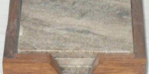 NS0015 Marble Wood Coasters Set