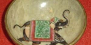 Hand Painted Stone Bowl