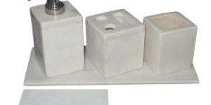 White Marble Bath Accessories