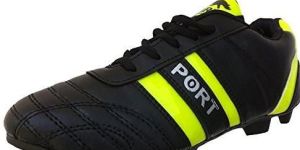 Port Unisex Black STUD345 Football Shoes