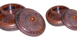 Wooden Masala Box