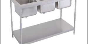 SS Three Sink Unit