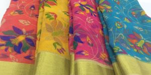 Poli Cottons in Floral Design Saree