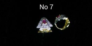 Brass American Diamond Bali Earrings