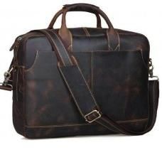 Leather Laptop Briefcase