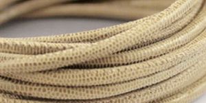 Printed Nappa Cross Stitched Leather Cords