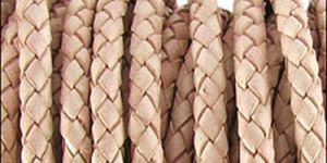 Round Braided Leather Cords