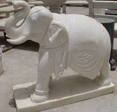 Marble Elephant Statue