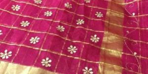 Kota Cotton Sarees with Zari checks(KCSZCS8)