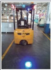 9-80v Blue Spot Point Forklift safety light