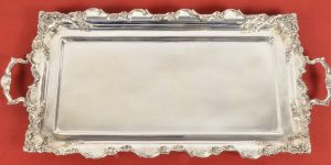 Silver Rectangle Tray