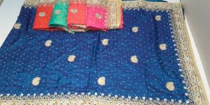 Wholesaler of Designer Stone Work Sarees