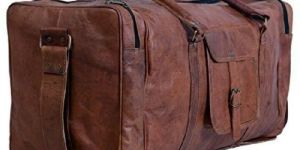 Square Duffel Travel, Sports Leather Bag