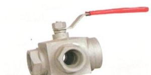 Three Way Flanged End Ball Valve