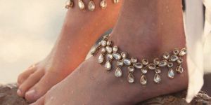 Kundan Anklets