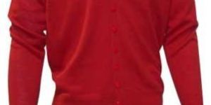 Men Issue Cardigan Red