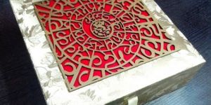 Laser Cutting Wedding Card Box