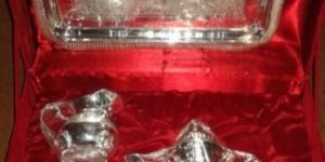 TEA SET TAJ ( SILVER )