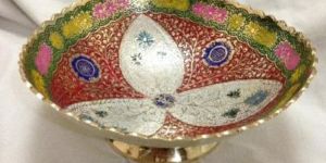 TRANGULAR BOWL ( RED & BROWN )