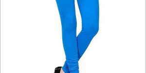 Blue Cotton Leggings