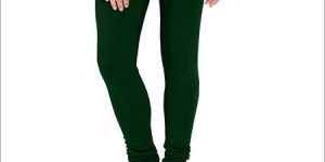 Dark Green Cotton Leggings
