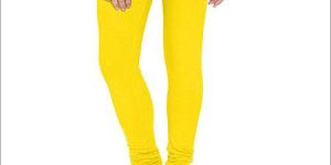 Yellow Cotton Leggings