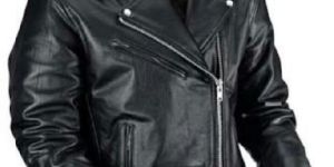 Mens Leather Biker Jacket