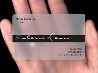 Plastic Transparent Visiting Cards