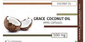 Grace Coconut Oil 500mg Veg Capsules