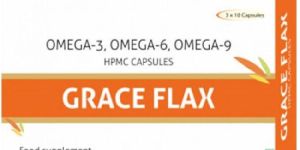 Grace Flax Flaxseed Oil Veg 500Mg Capsules