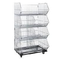 Folding Steel Cage with Wheels