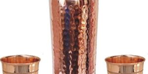 PURE COPPER HAMMERED BOTTLE