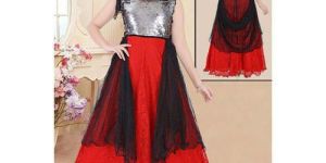 Net Party Wear Kids Gown