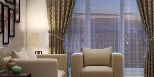 American/center opening curtains