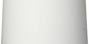 Off White Cotton Fabric Cylinder Lamp shade in E- 26 for Table Lamp