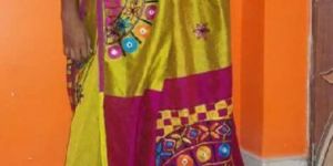 Hand Work Silk Cotton Sarees