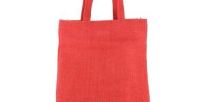 Jute Red Dyed Tote Bag