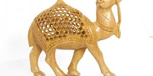 Wooden Camel Statue