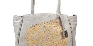Silvery Leaf Tote Bag