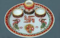 Marble Pooja Plate