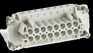 SCREW TERMINAL TYPE RECTANGULAR FEMALE INSERTS