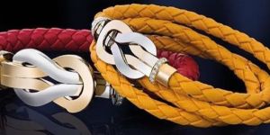 Red And Yellow Leather Cord