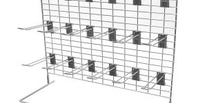 Perforated Rack with Hooks